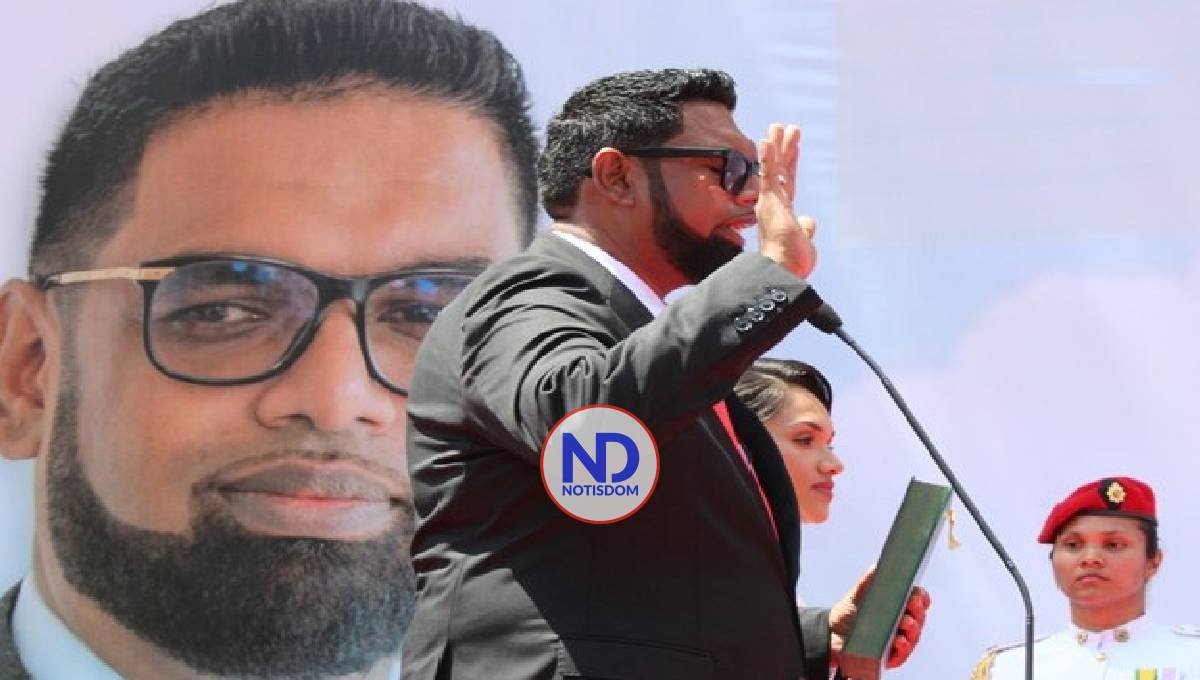 Custodiado por aviones EU, se juramenta Presidente Guyana