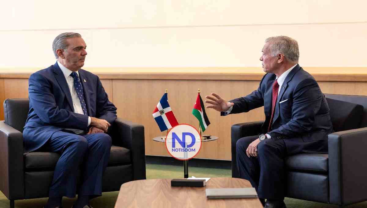 Luis Abinader sostiene reunión con el rey de Jordania en el marco de la Asamblea General de la ONU