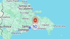 Tembló la tierra en Santo Domingo, escala 4.6 con epicentro en Monte Plata