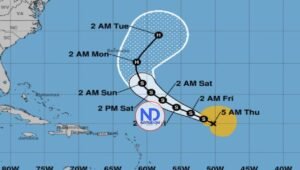 Tormenta Gabrielle avanza hacia el archipiélago Bermudas y PR