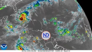 Nueva onda tropical traerá lluvias al país este fin de semana tras el paso del huracán Melissa