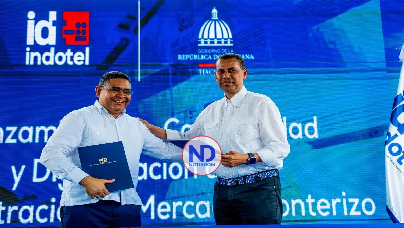 Indotel y Hacienda digitalizan cobros en el mercado fronterizo de Dajabón