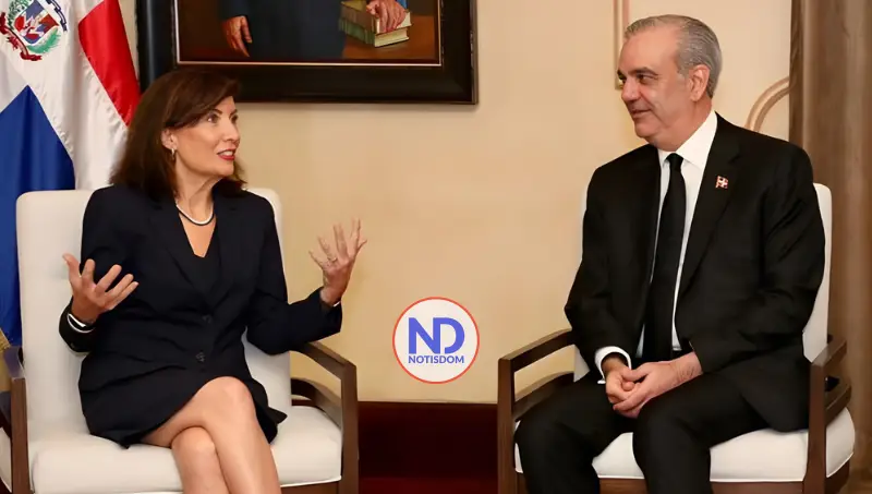 Abinader y gobernadora de NY fortalecen cooperación bilateral durante encuentro en Palacio Nacional