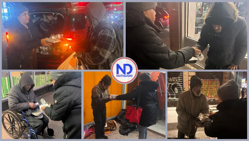 Solidaridad en El Bronx: Dominicanos reparten cena de Acción de Gracias a indigentes
