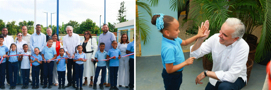 Escuela Primaria El Barro Educación entrega centro educativo en Nagua que impactará a más de 280 estudiantes del nivel básico y secundario