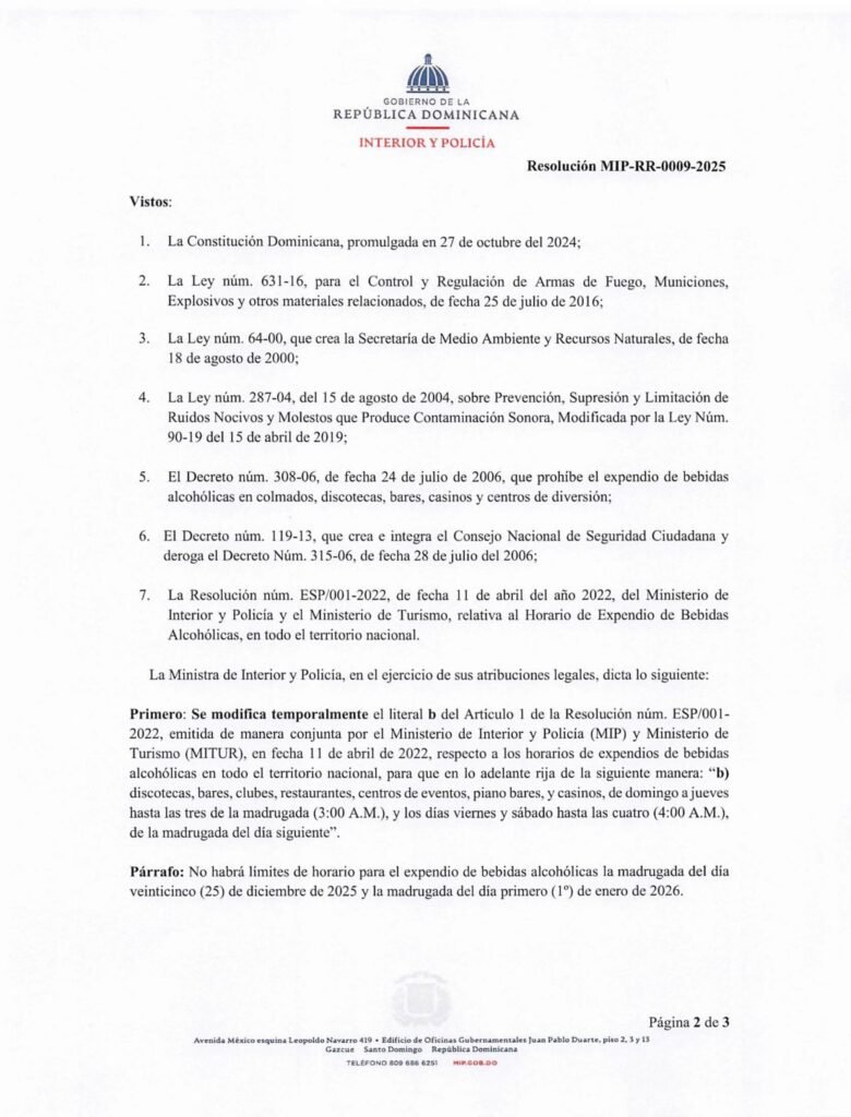 Faride anuncia horario de expendio de bebidas alcohólicas para diciembre 5 FARIDE RAFUL CARTA 4 Faride anuncia horario de expendio de bebidas alcohólicas para diciembre