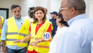 Vicepresidenta Peña y el Mived  supervisan avances finales del hospital provincial de Dajabón