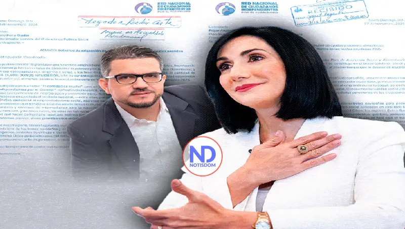 Dirigente del PRM denuncia trabas en entrega de bonos navideños; primera dama lo invita a su oficina