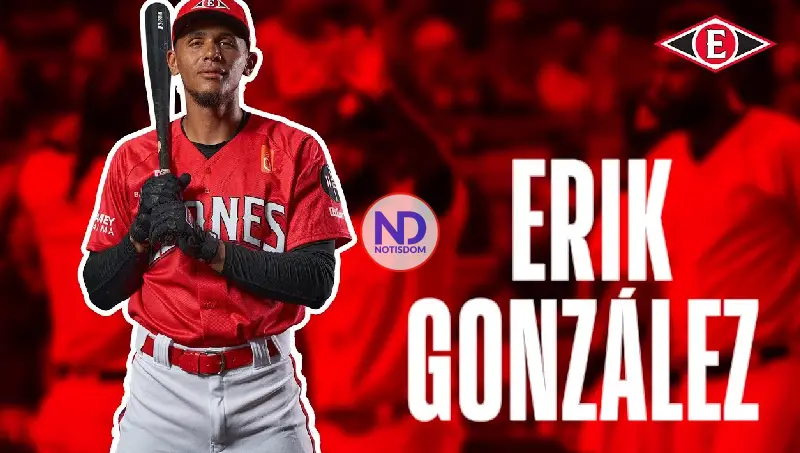 Pelotero Erik González entre los mejores bateadores de LIDOM