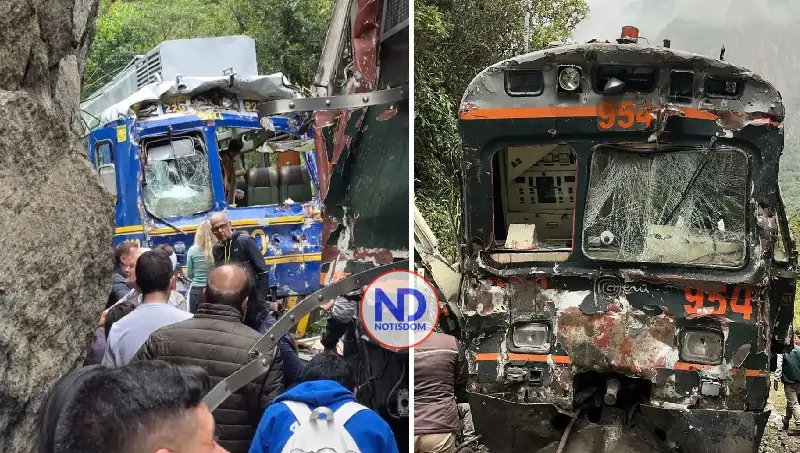 Un muerto y cerca de 80 heridos por choque 2 de trenes Machu Picchu 2 Un muerto y cerca de 80 heridos por choque 2 de trenes Machu Picchu