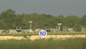 VIDEO | Despliegue estratégico de EE.UU. en el AILA: avanza instalación de campamento militar