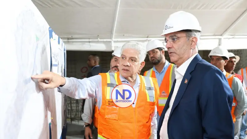 Abinader supervisa túnel de Plaza de la Bandera, obra clave para descongestionar el tránsito capitalino
