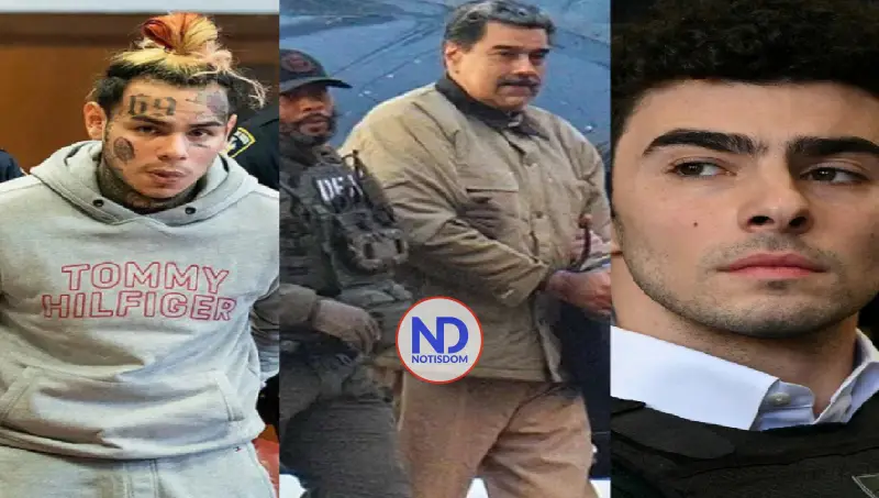 El rapero 6ix9ine celebra compartir prisión con Maduro y Luigi Mangione