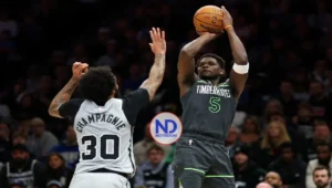 Edwards frena a los Spurs, los Knicks presionan a los Pistons y OKC pasa el rodillo