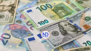 El dólar bajó y era vendido a RD$63.86; euro a RD$76.40