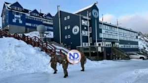 Llega a isla de Groenlandia un contingente del Ejército danés