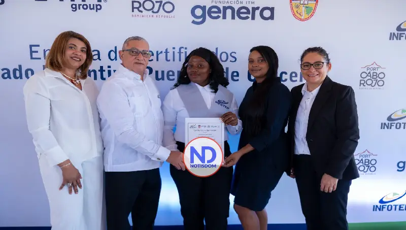 Infotep gradua a 63 participantes del primer Diplomado Distintivo Puerto de Cruceros en Cabo Rojo