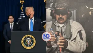Trump muestra foto de Maduro esposado y revela dónde se encuentra tras su captura
