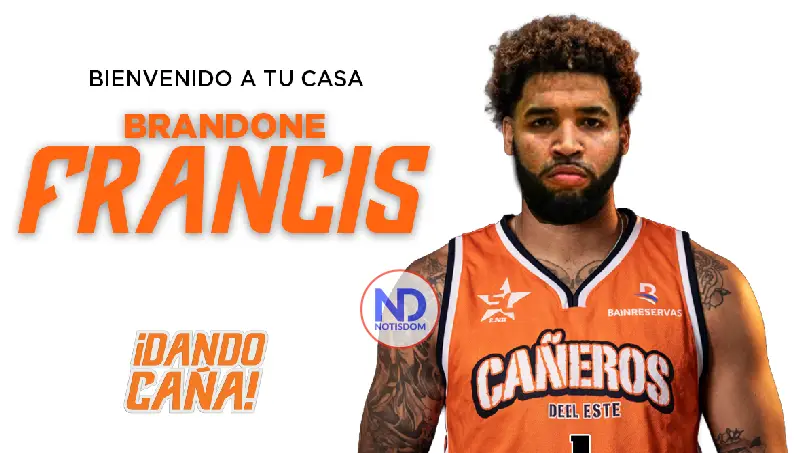 Cañeros del Este adquieren a Brandone Francis vía cambio desde Metros de Santiago