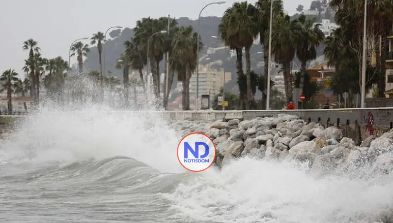 Viento del noreste provocará lluvias pasajeras y oleaje peligroso en las costas