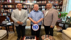 Titular SNS resalta compromiso con salud durante encuentro con empresario Pepín Corripio