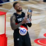 Damian Lillard logra victoria en el concurso de triples de la NBA