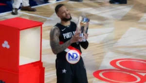 Damian Lillard logra victoria en el concurso de triples de la NBA