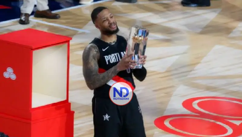 Damian Lillard logra victoria en el concurso de triples de la NBA