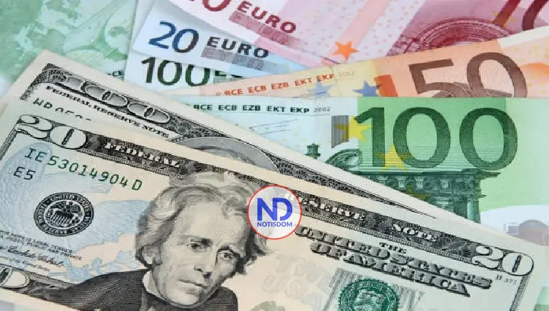 Dólar subió 7 cts y el euro bajó 25; eran vendidos 61.79 y 75.76
