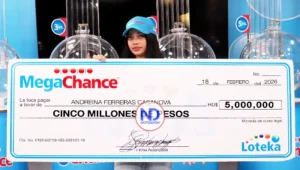 Joven de Villa Mella gana cinco millones de pesos con el MegaChance de Loteka