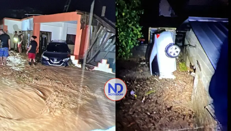 Lluvias desbordan río y anegan comunidades Gaspar Hernández