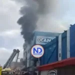 Un incendio afecta Almacenes Garrido, en ave. Duarte, de SD
