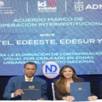 Formalizan plan para retirar cableados y reducir la contaminación visual en el DN