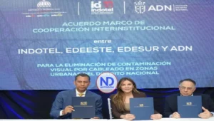 Formalizan plan para retirar cableados y reducir la contaminación visual en el DN