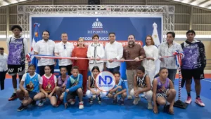 Raquel Peña inaugura el renovado Multiuso de Constanza con inversión de RD$22 millones