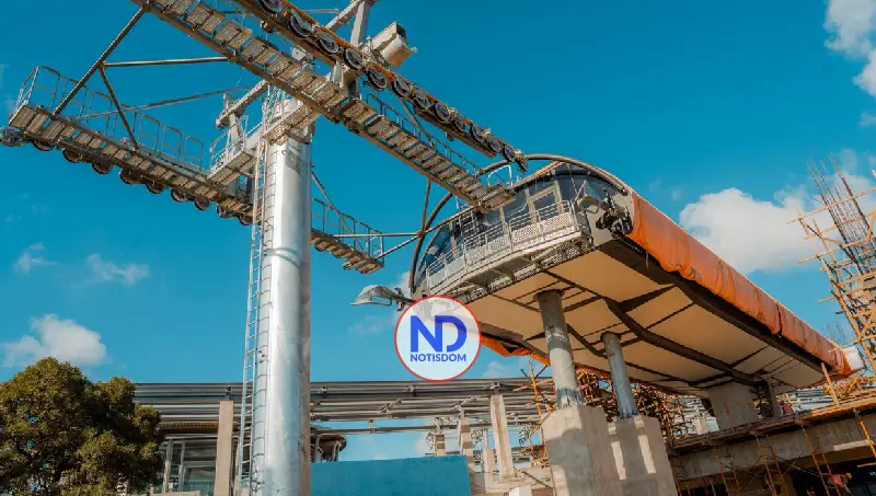 NOTISDOM FOTOS PF2026 2026 02 24T120652.046 Paliza constata avances de la Línea 3 del Teleférico de SDO, cuya primera fase concluirá en diciembre