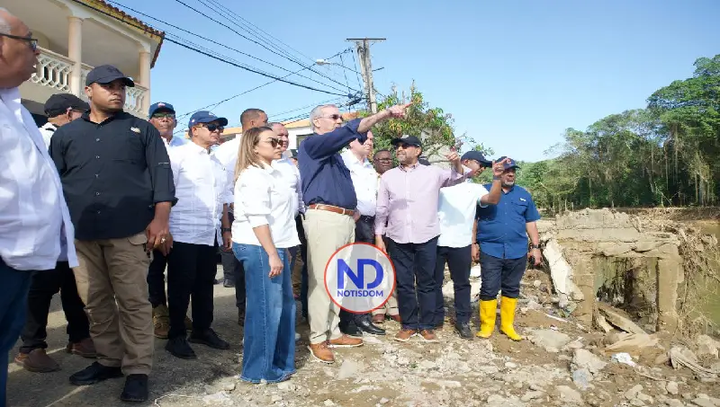 Abinader ordena intervención integral en Gaspar Hernández; daños por inundaciones estarían cuantificados el miércoles