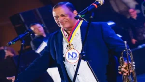 Honran a Wilfrido Vargas en el Carnaval del Atlántico de Barranquilla, Colombia