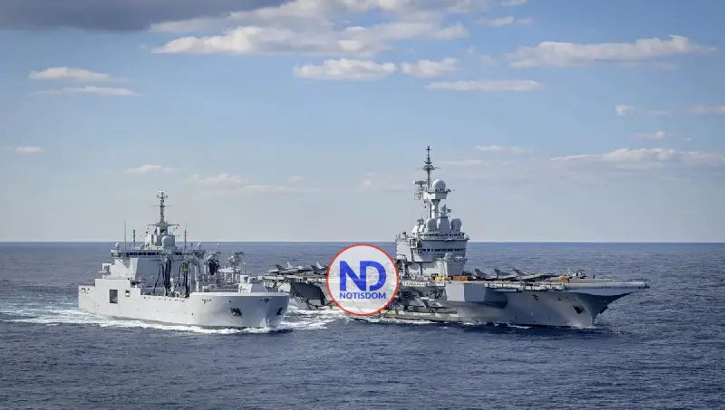 Francia moviliza cazas en Golfo y medios navales Mediterráneo