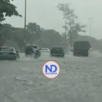 Llueve fuerte en Capital y otras zonas RD debido a una vaguada