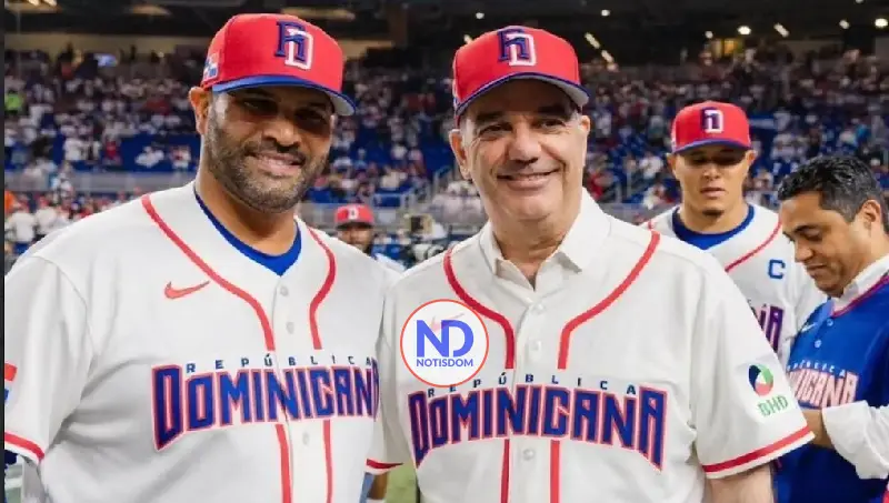 Presidente Abinader celebra el triunfo RD en Clásico de Beisbol