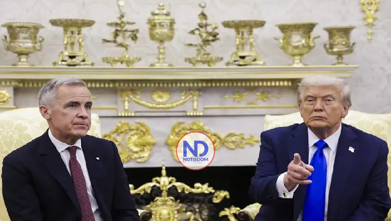 Trump se refiere al primer ministro Mark Carney como el «futuro gobernador de Canadá»
