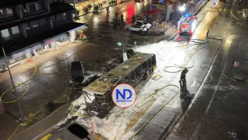 Al menos seis muertos y cinco heridos en incendio de autobús en Suiza