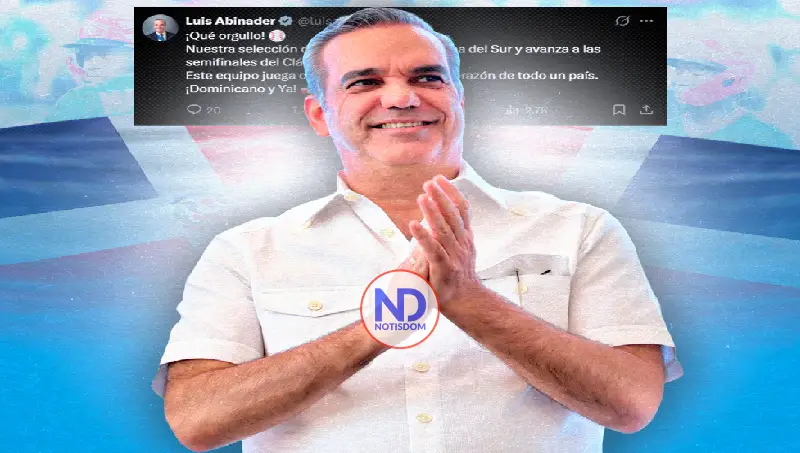 Abinader tras triunfo de RD ante Corea del Sur: ¡Qué orgullo! Este equipo juega con talento y pasión