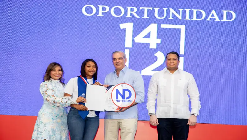 Abinader encabeza graduación del programa Oportunidad 14/24; ha impactado a más de 28 mil jóvenes en formación técnico profesional