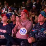 Abinader presenció en Malecón el partido entre la RD y EEUU