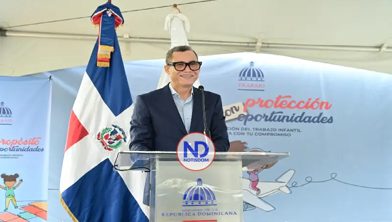 Eddy Olivares asegura en RD no se justifica el trabajo infantil: «Somos un país que avanza»; realiza operativo