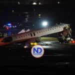 Mueren pilotos en choque avión y un camión bomberos en Aeropuerto de Nueva York