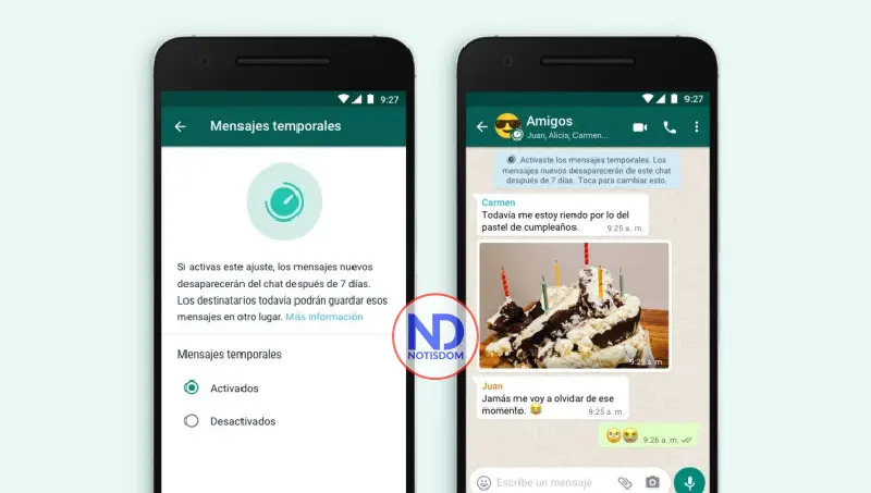 WhatsApp trabaja en que mensajes temporales se autoeliminan tras leerlos