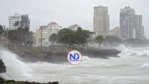 Indomet alerta por lluvias, vientos y oleaje peligroso